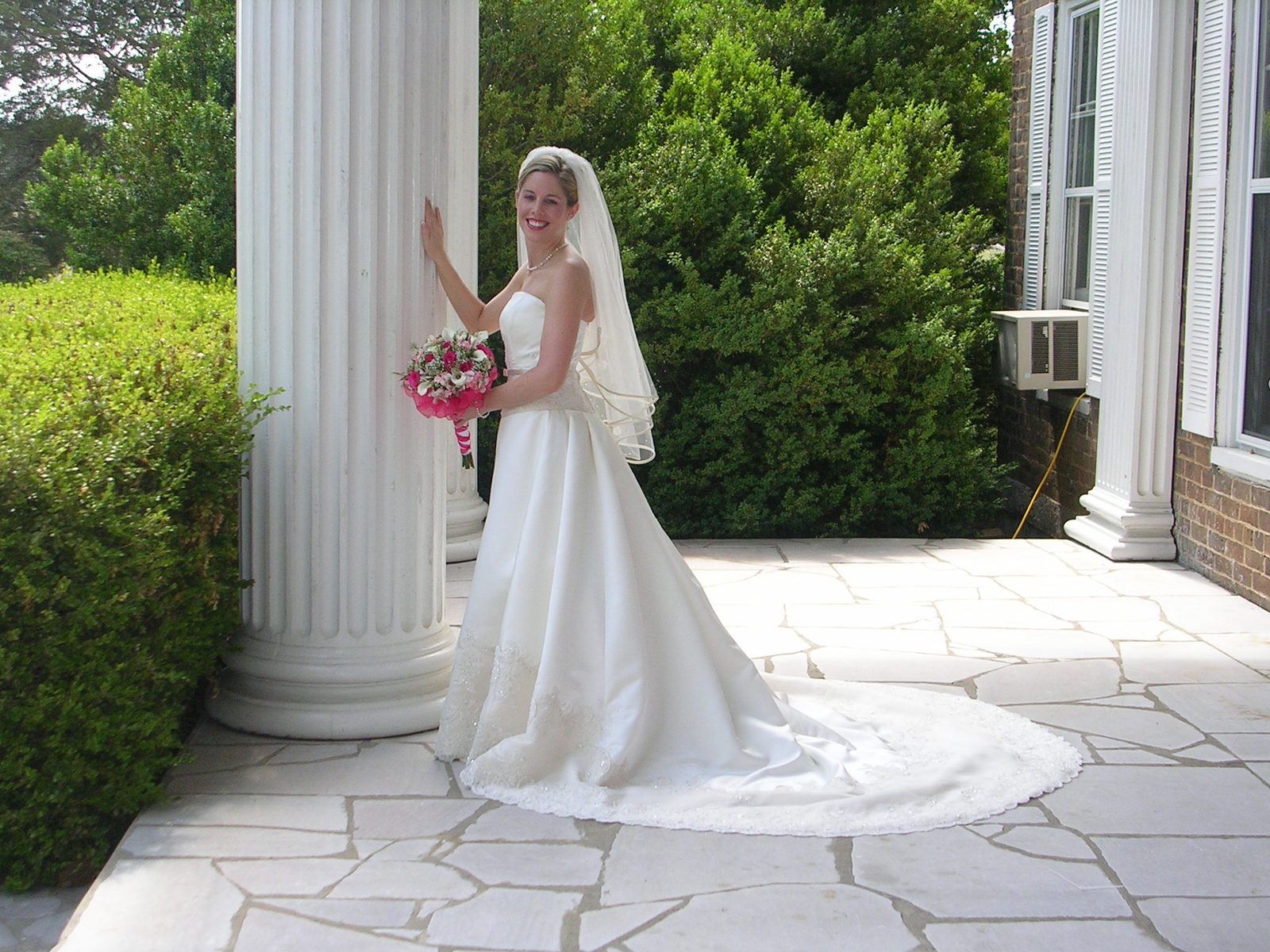 Amber and her dress.